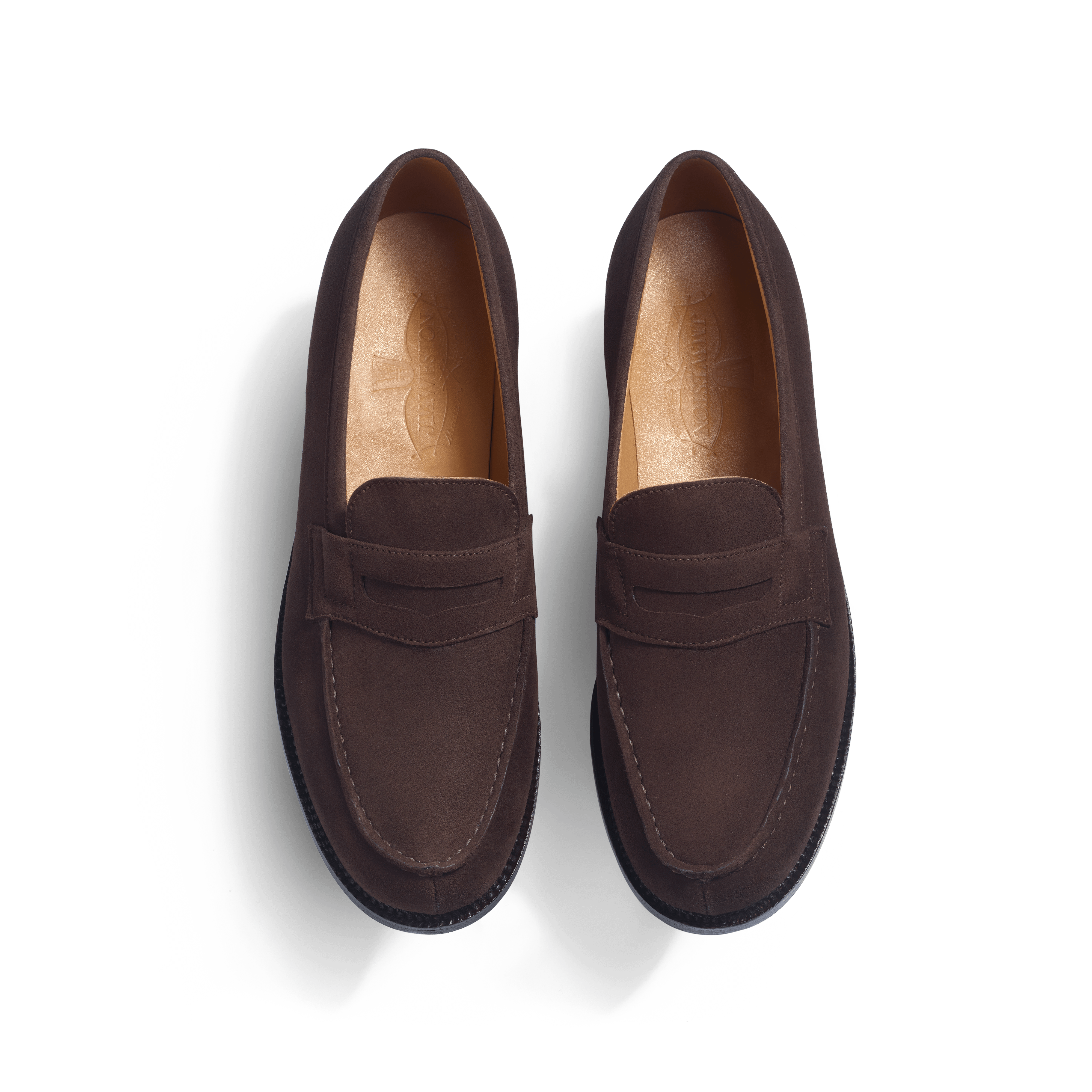 Women's Dark Brown Suede goatskin 180 Loafer – J.M. Weston Women's Dark Brown Suede goatskin 180 Loafer – J.M. Weston