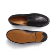 180 Loafer [Women Black boxcalf & black small grained goatskin]