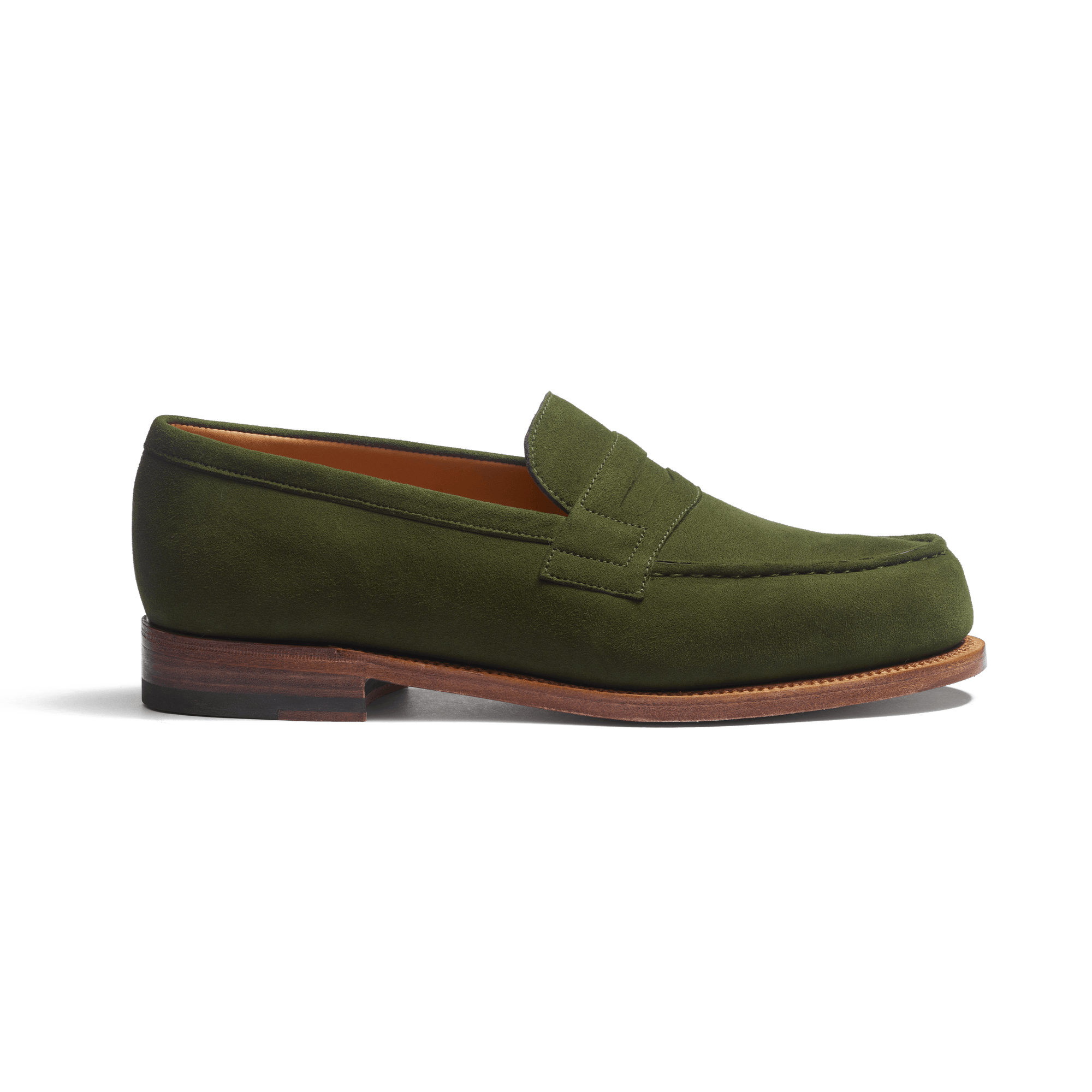 Mocassin 180 femme en cuir chvre velours vert fonc | J.M. Weston Mocassin 180 femme en cuir chvre velours vert fonc | J.M. Weston