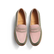 180 Loafer [Women Light pink, parme and old gold suede calfskin]