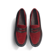 180 Loafer [Women Dark brown boxcalf & Burgundy suede calf leather]