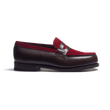 180 Loafer [Women Dark brown boxcalf & Burgundy suede calf leather]