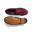 180 Loafer [Women Dark brown boxcalf & Burgundy suede calf leather]