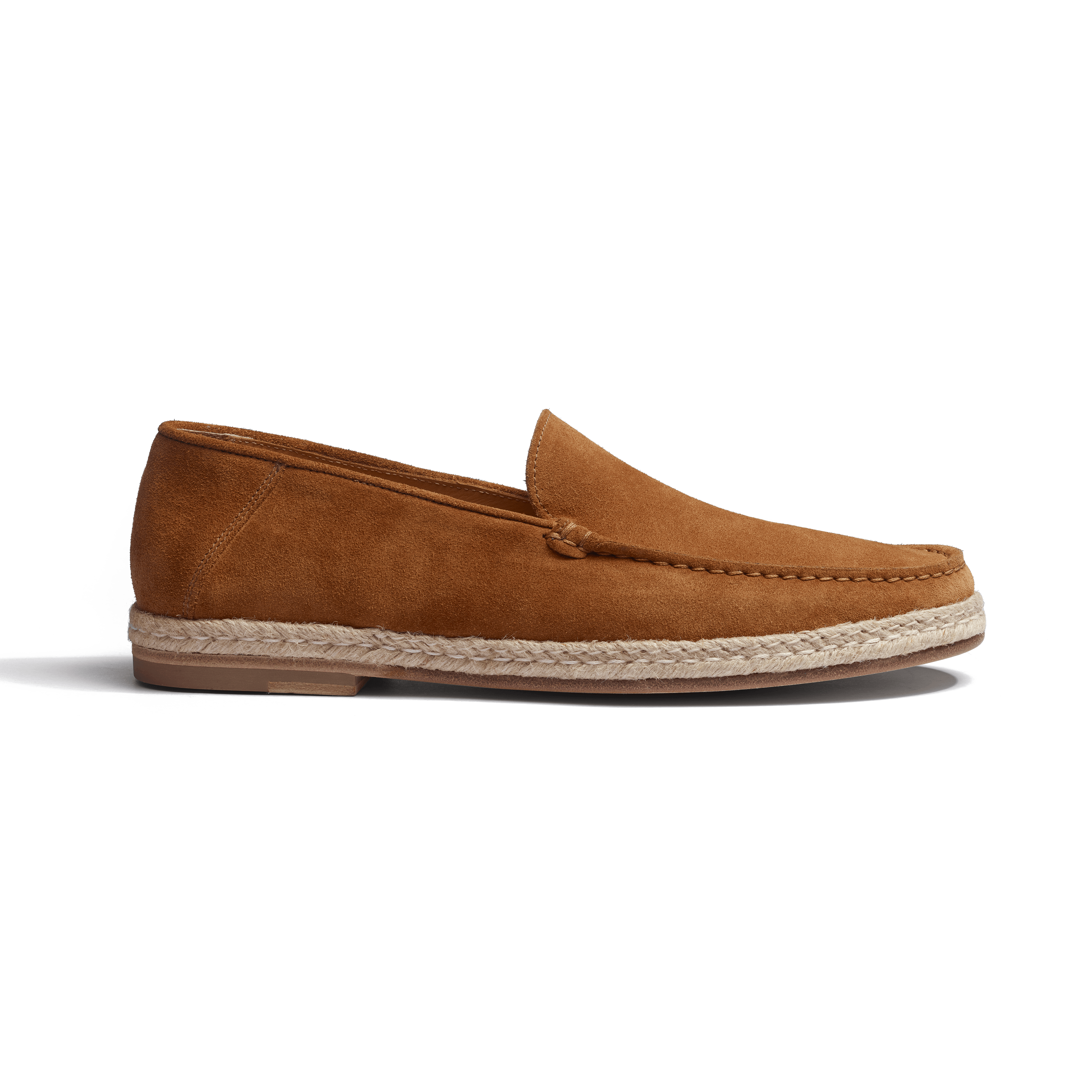 Mocassin Espadrille Uzes homme en cuir veau velours beachnut J.M. Weston