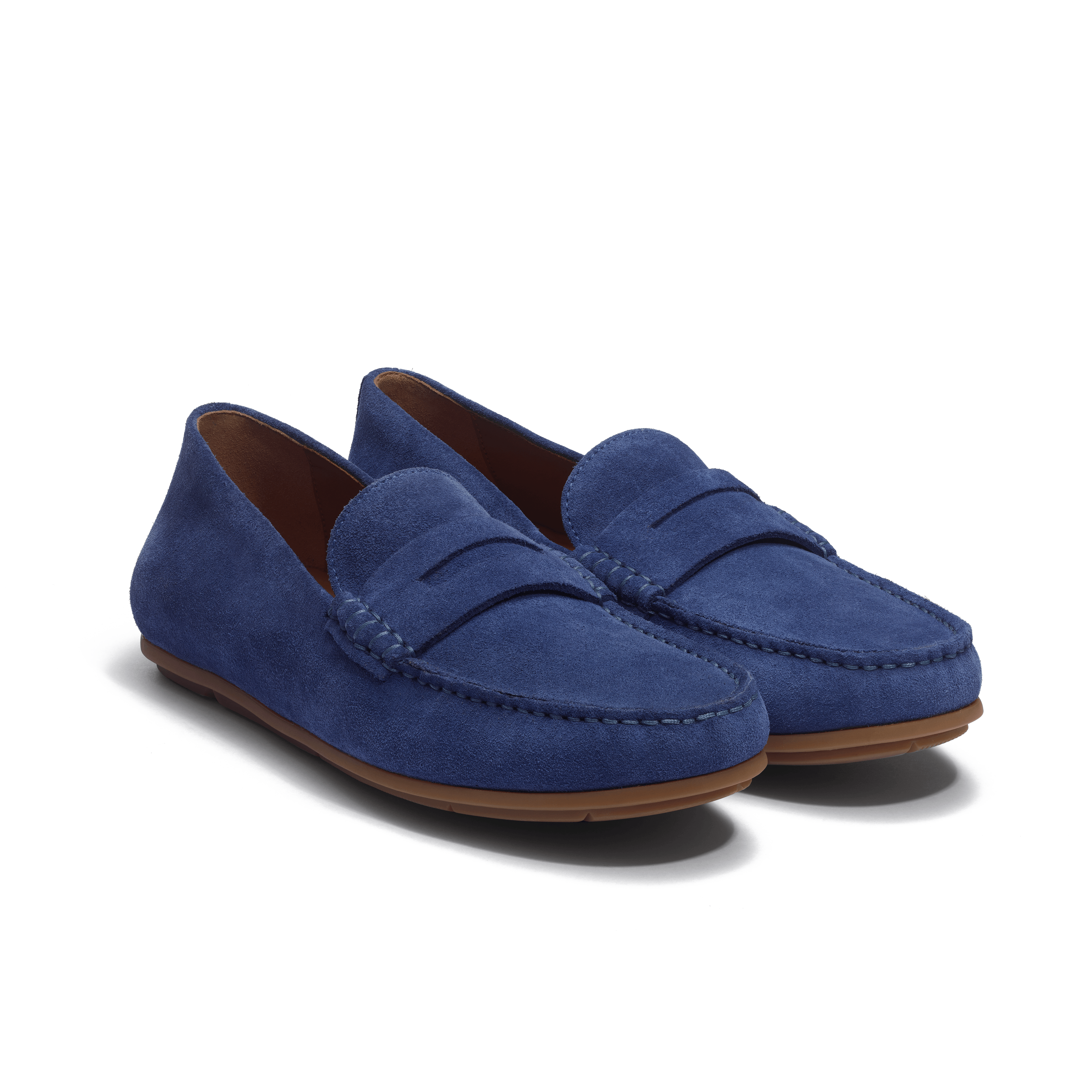 Men's Limoges blue suede leather Car Shoe Warning | J.M. Weston Men's Limoges blue suede leather Car Shoe Warning | J.M. Weston