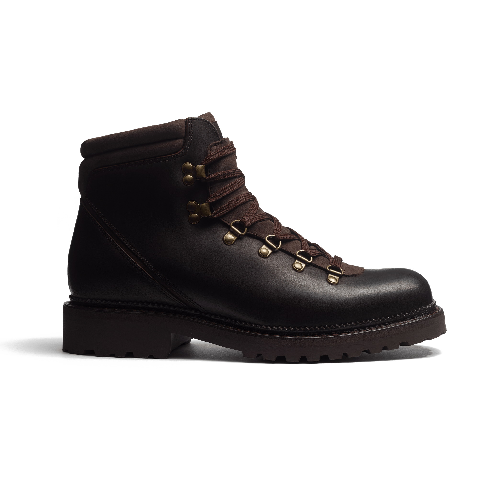 GRW Hiking Boots [Brown wax calfskin & dark brown nubuck]