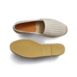 Espadrille Wait and Sea [men Chalk perforated suede calfskin]