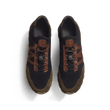 Basket On My Way Knit [homme maille nylon noir, cuir veau sport marron et cuir velours kaki ]