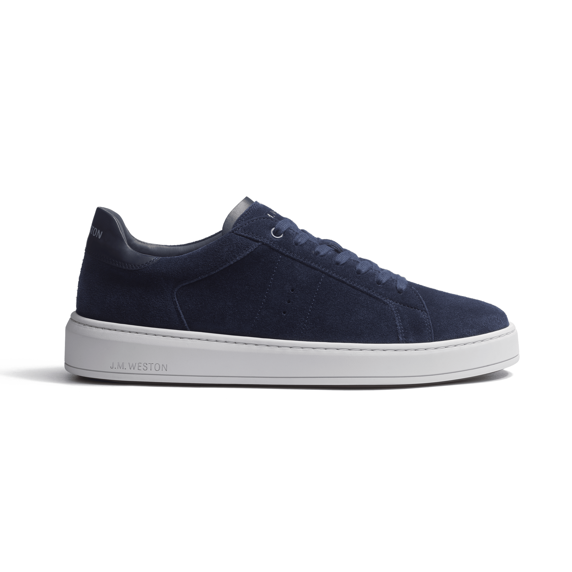 On Time Sneaker[Men & Women Navy suede calfskin with navy sport calfskin details]