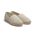 Espadrille Wait and Sea [women Chalk perforated suede calfskin]