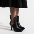 Chelsea Boot Without Elastic [Women Black Soft Calfskin]
