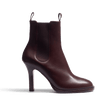 Bottine Cambre élastique à talon 9,5 cm [femme cuir veau lisse bordeaux]