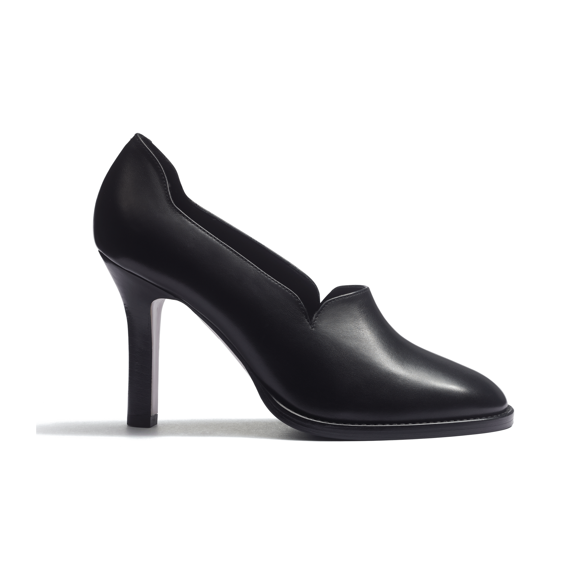 Escarpin Mouette heel 9,5 cm [Black soft calfskin]