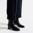 Heeled Jodhpur boot [Women Black Supple Calfskin]