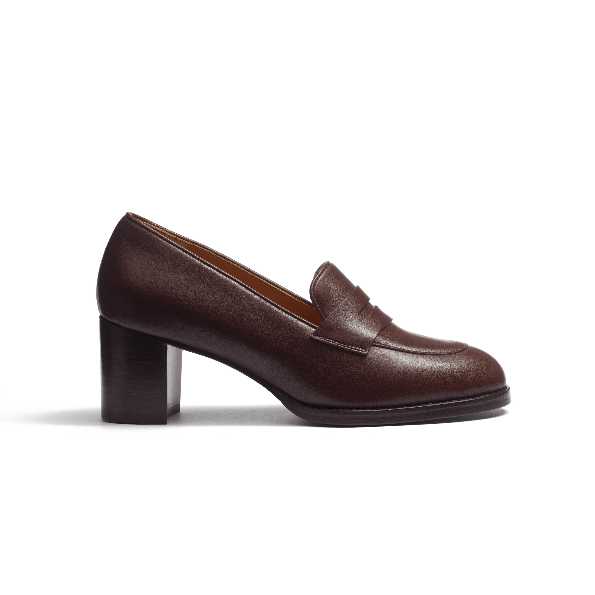Heeled Loafer 5,5 cm [Women Burgundy Soft Calfskin]