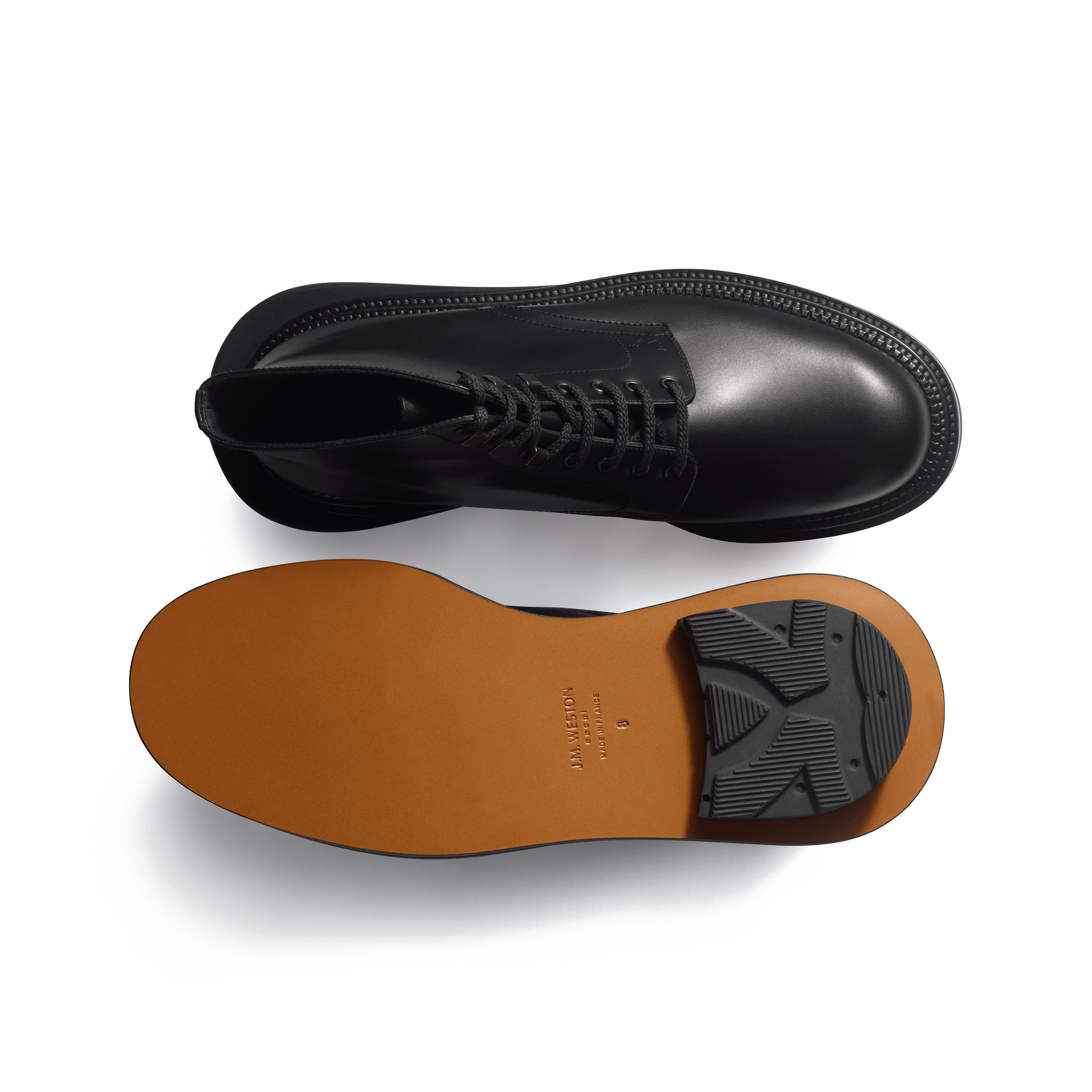 Black Calfskin Worker Boot J.M. Weston x sacai Black Calfskin Worker Boot J.M. Weston x sacai