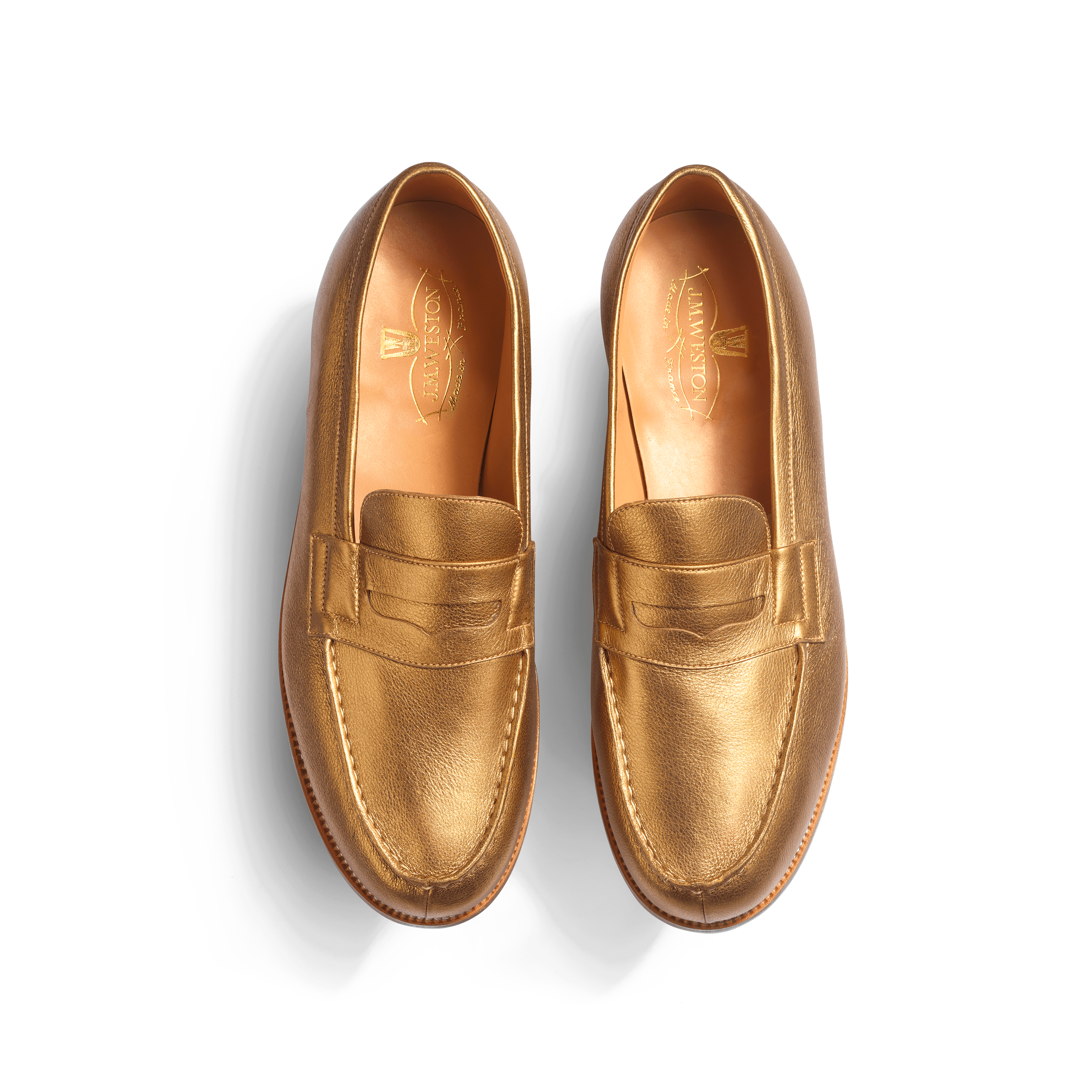Men's Gold grained calfskin 180 Loafer Men's Gold grained calfskin 180 Loafer