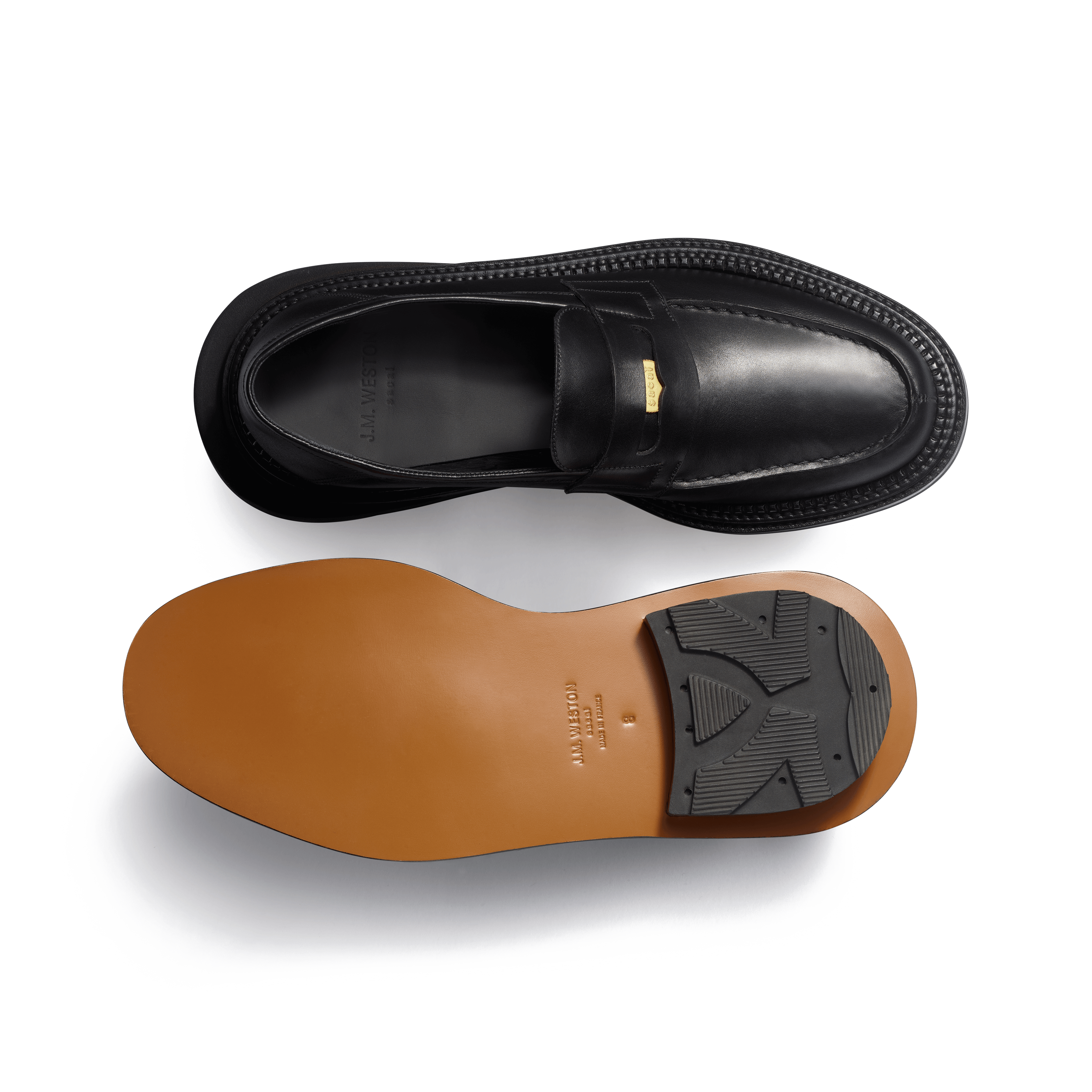Black soft calf leather Loafer J.M. Weston x sacai Black soft calf leather Loafer J.M. Weston x sacai