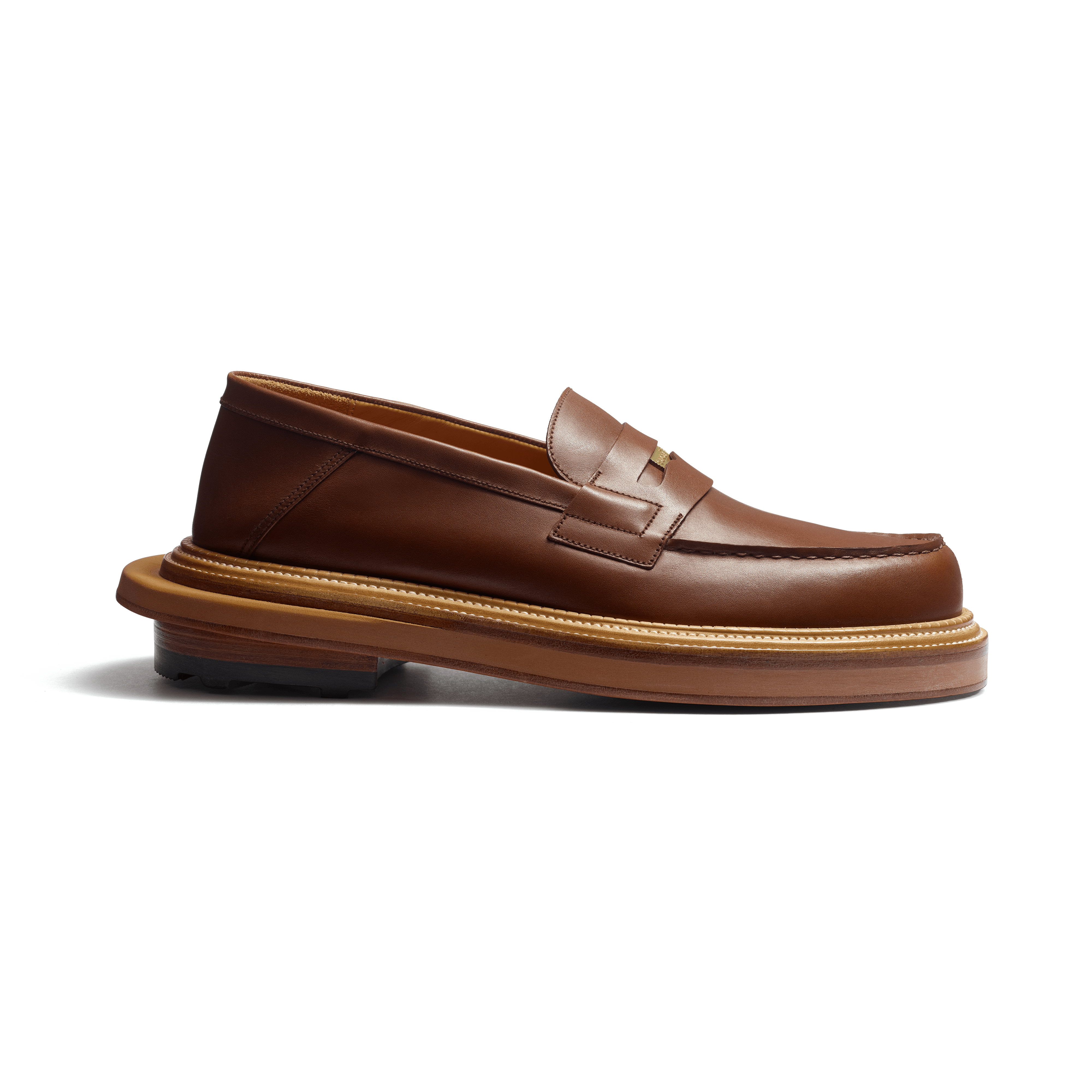 Tan soft calf leather Mule Loafer J.M. Weston x sacai Tan soft calf leather Mule Loafer J.M. Weston x sacai