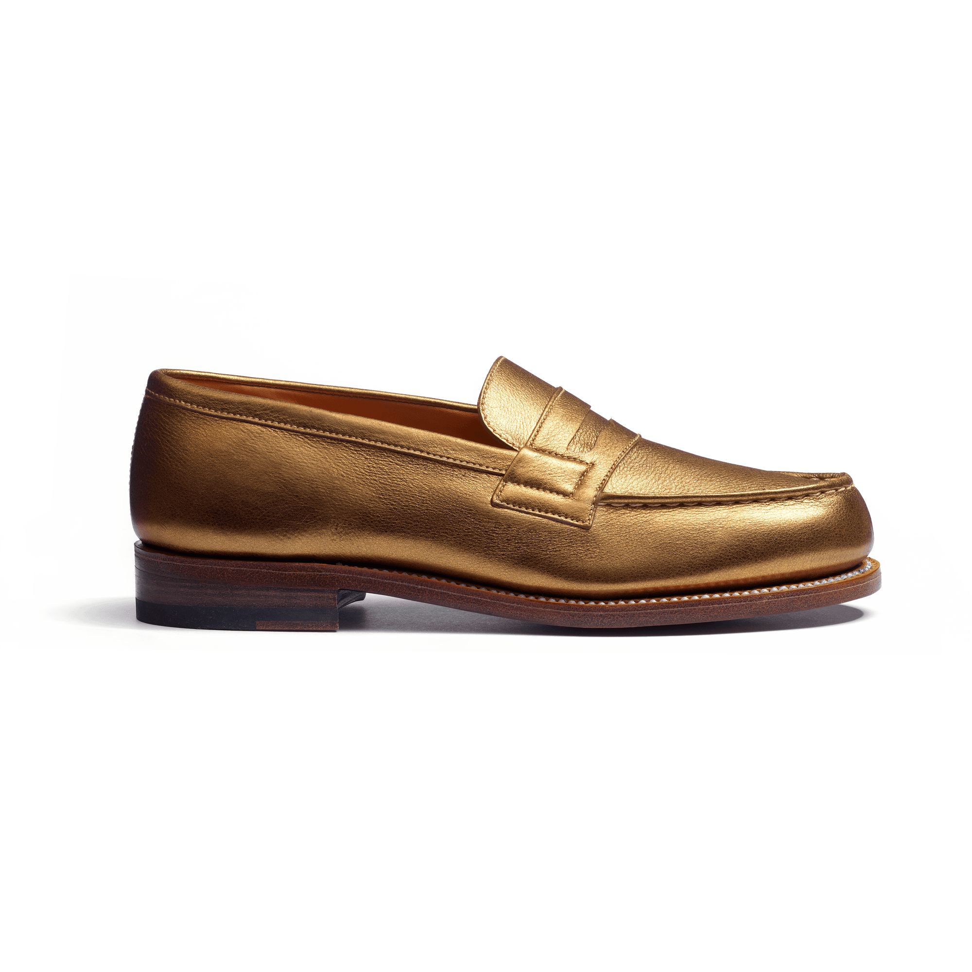 180 Loafer [Gold grained calfskin]