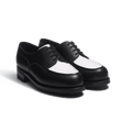 Golf Derby [Women Black boxcalf & white supple calfskin]
