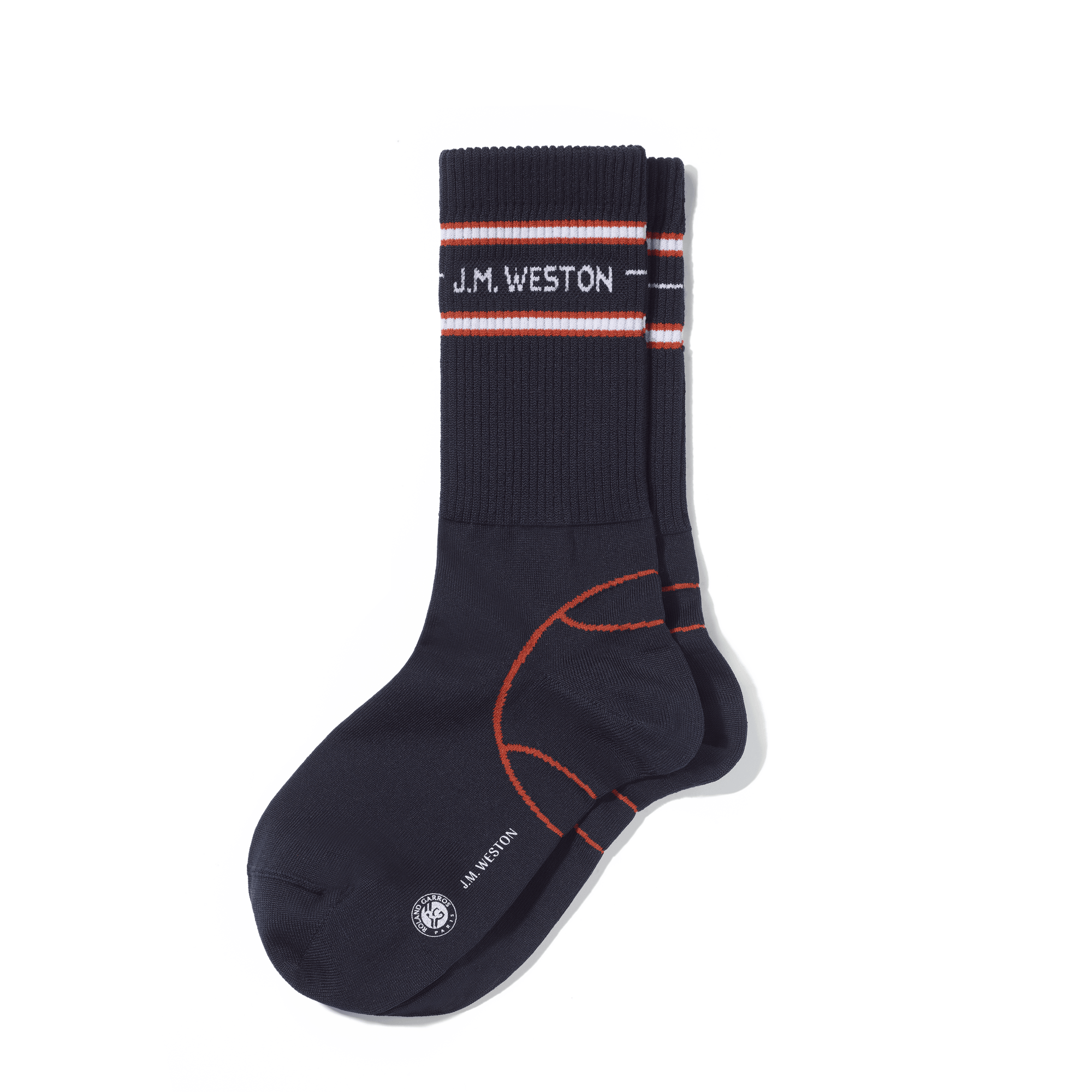Short Roland-Garros Socks [Navy blue polyamide]