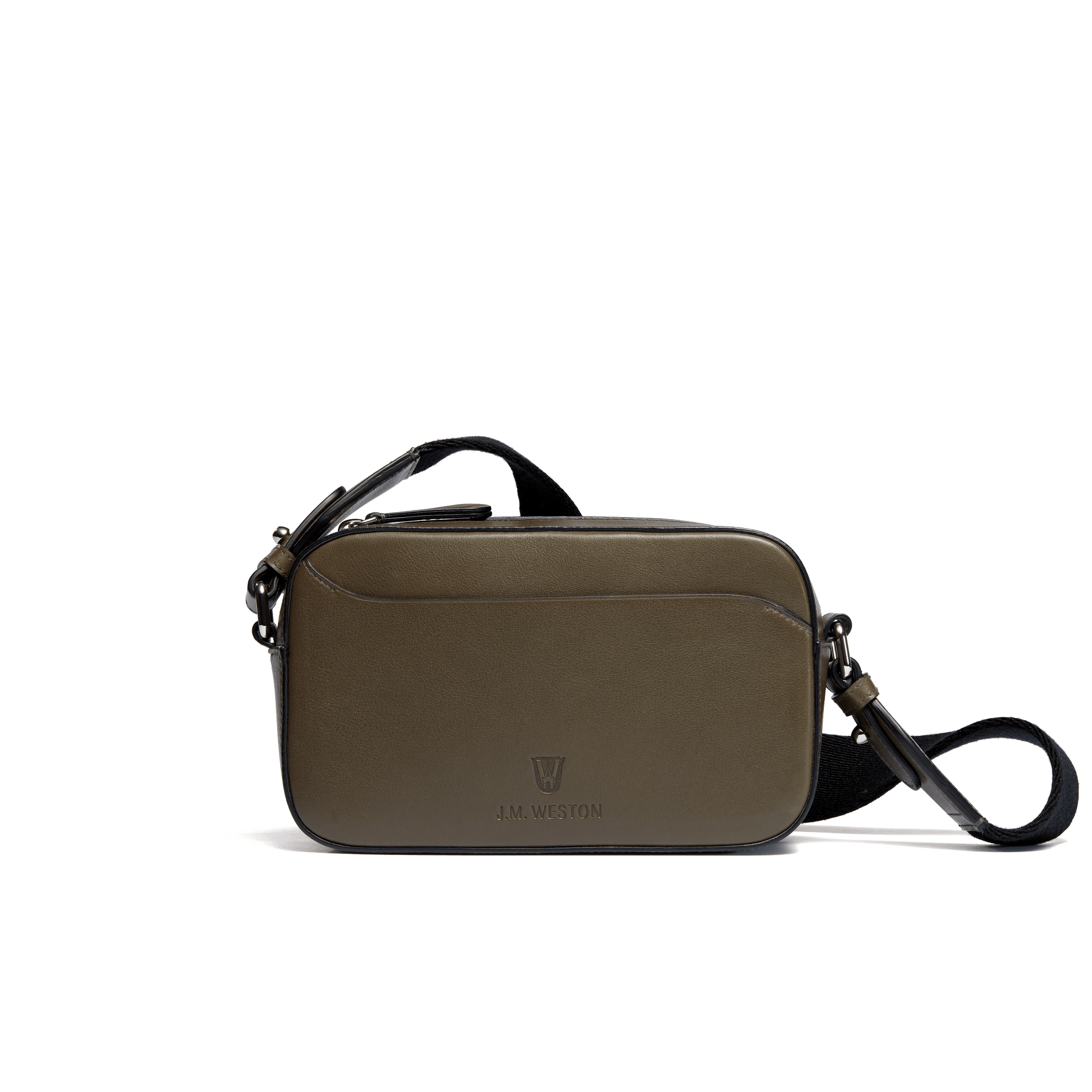 Pochette à bandoulière Double You [Cuir veau lisse vert]