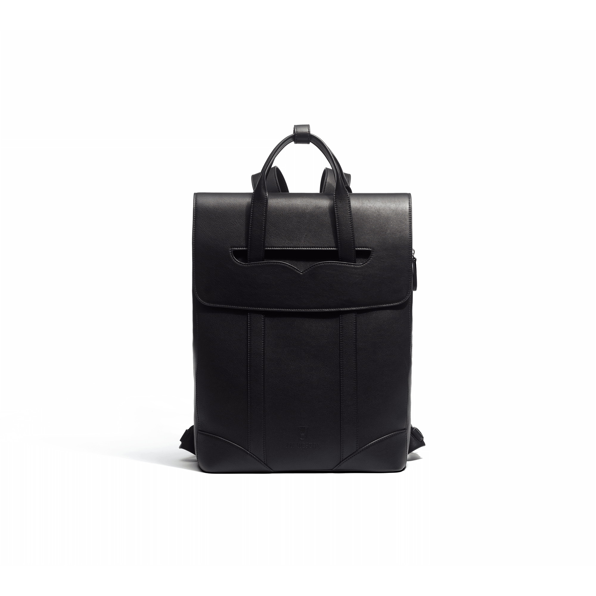 Double You Backpack [Black soft calfskin]
