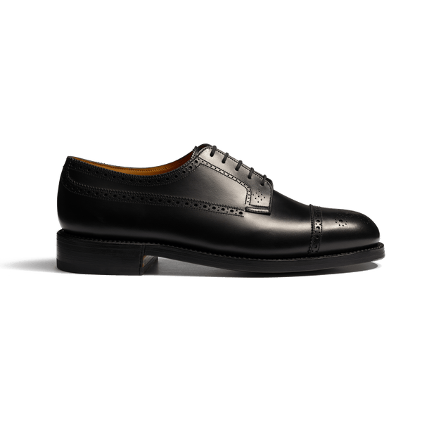 Men's Black boxcalf Diplomat Derby L'étiquette x J.M. Weston