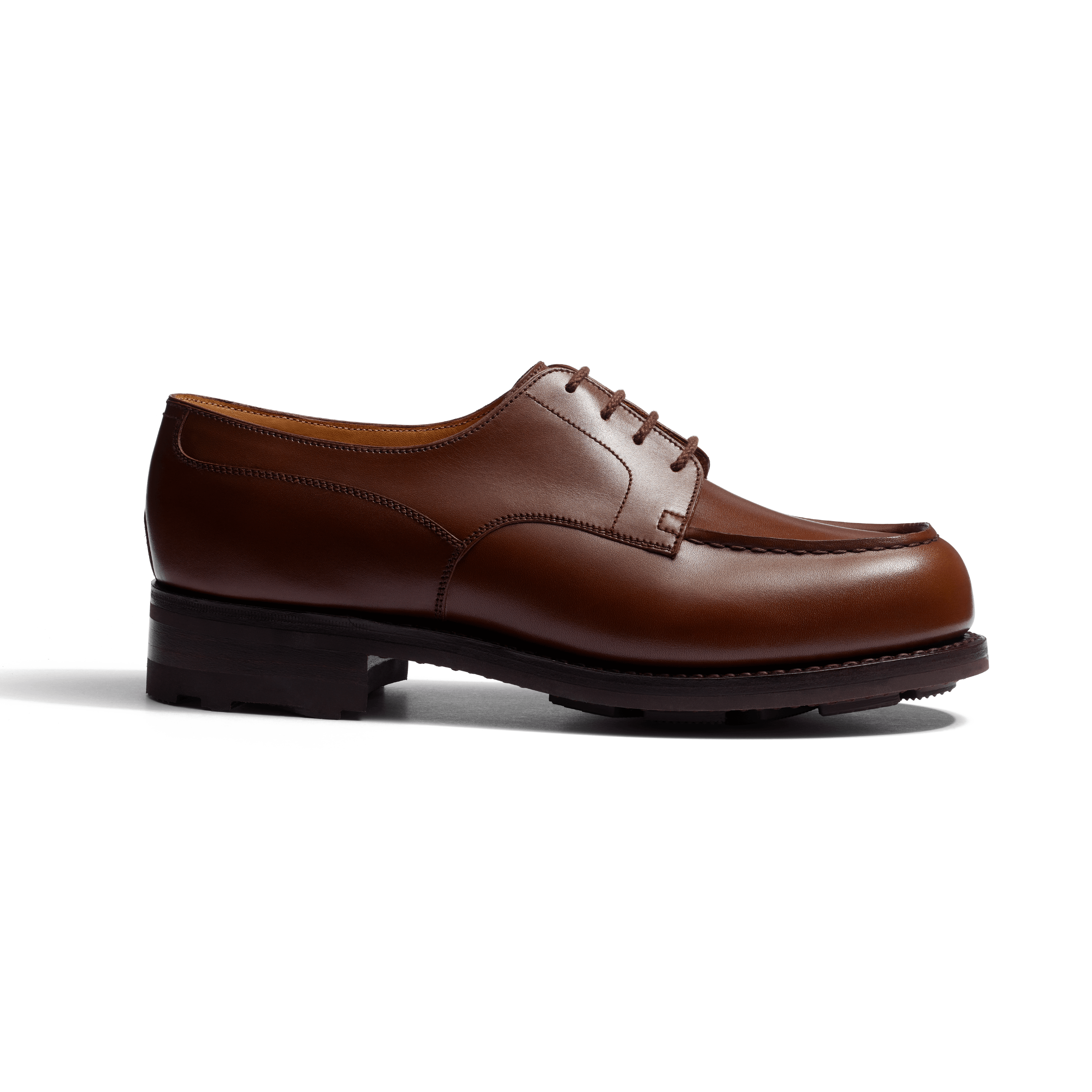 靴 J. M. Weston Golf Derby Tan Boxcalf 8D Women's Tan Boxcalf Golf Derby – J.M. Weston