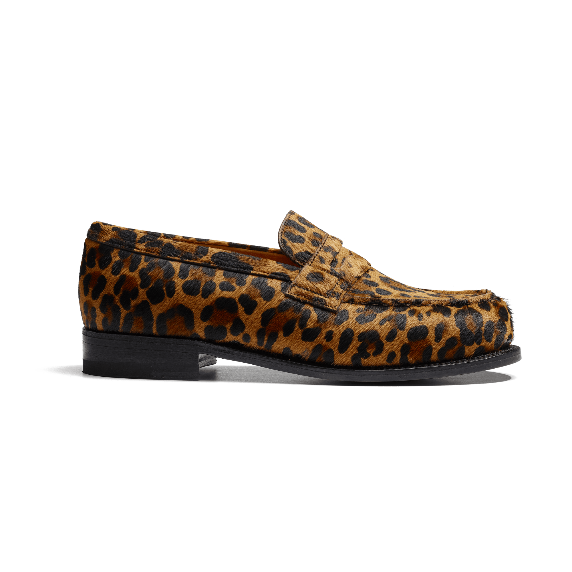 Mocassin 180 [femme cuir vachette à poil imprimé léopard]