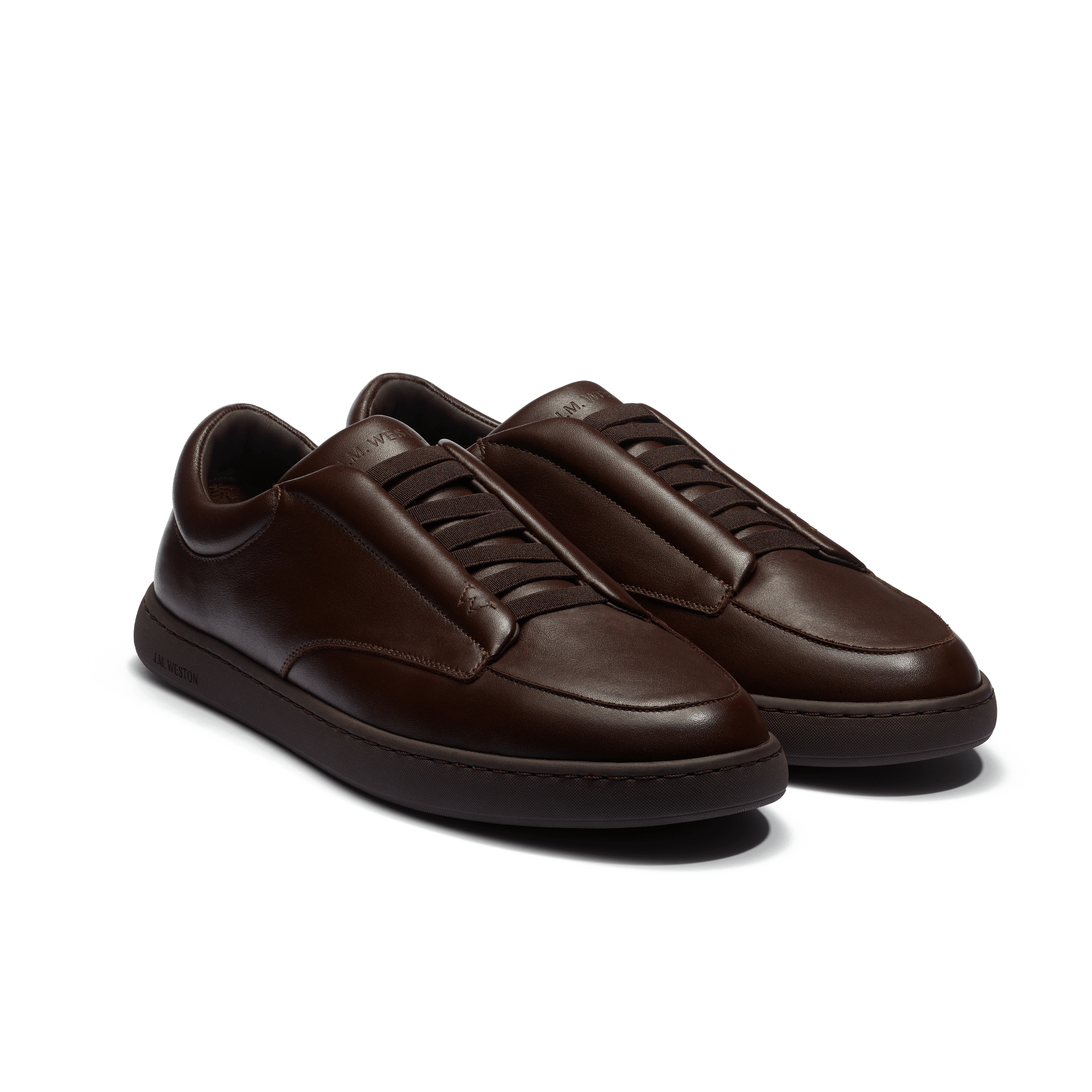 Men Dark brown nappa calfskin Dress sneaker | J.M. Weston Men Dark brown nappa calfskin Dress sneaker | J.M. Weston