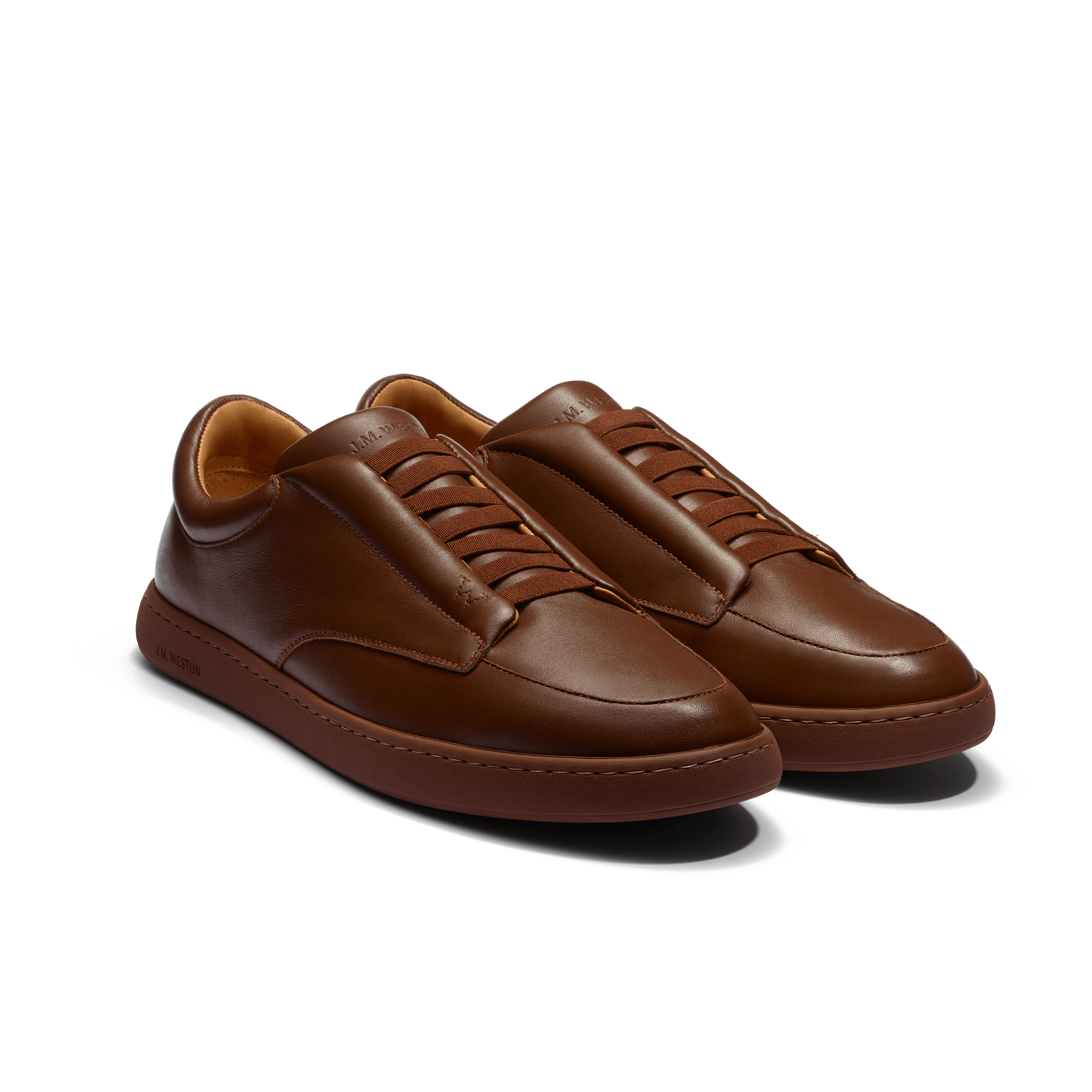 Men Camel nappa calfskin Dress sneaker | J.M. Weston Men Camel nappa calfskin Dress sneaker | J.M. Weston