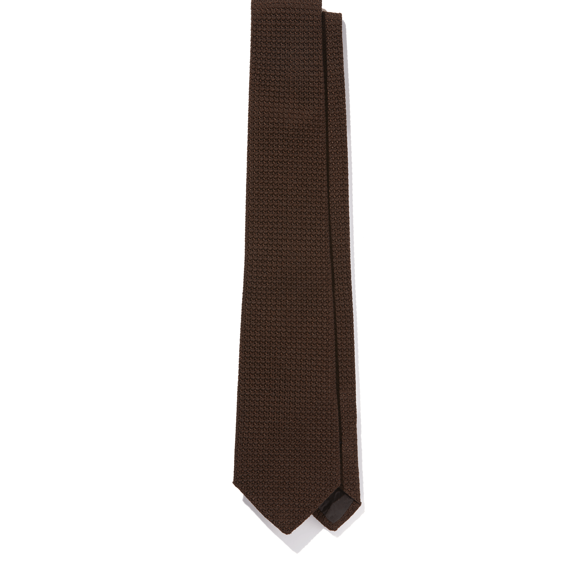 Grenadine Tie [100% Dark Brown Silk]