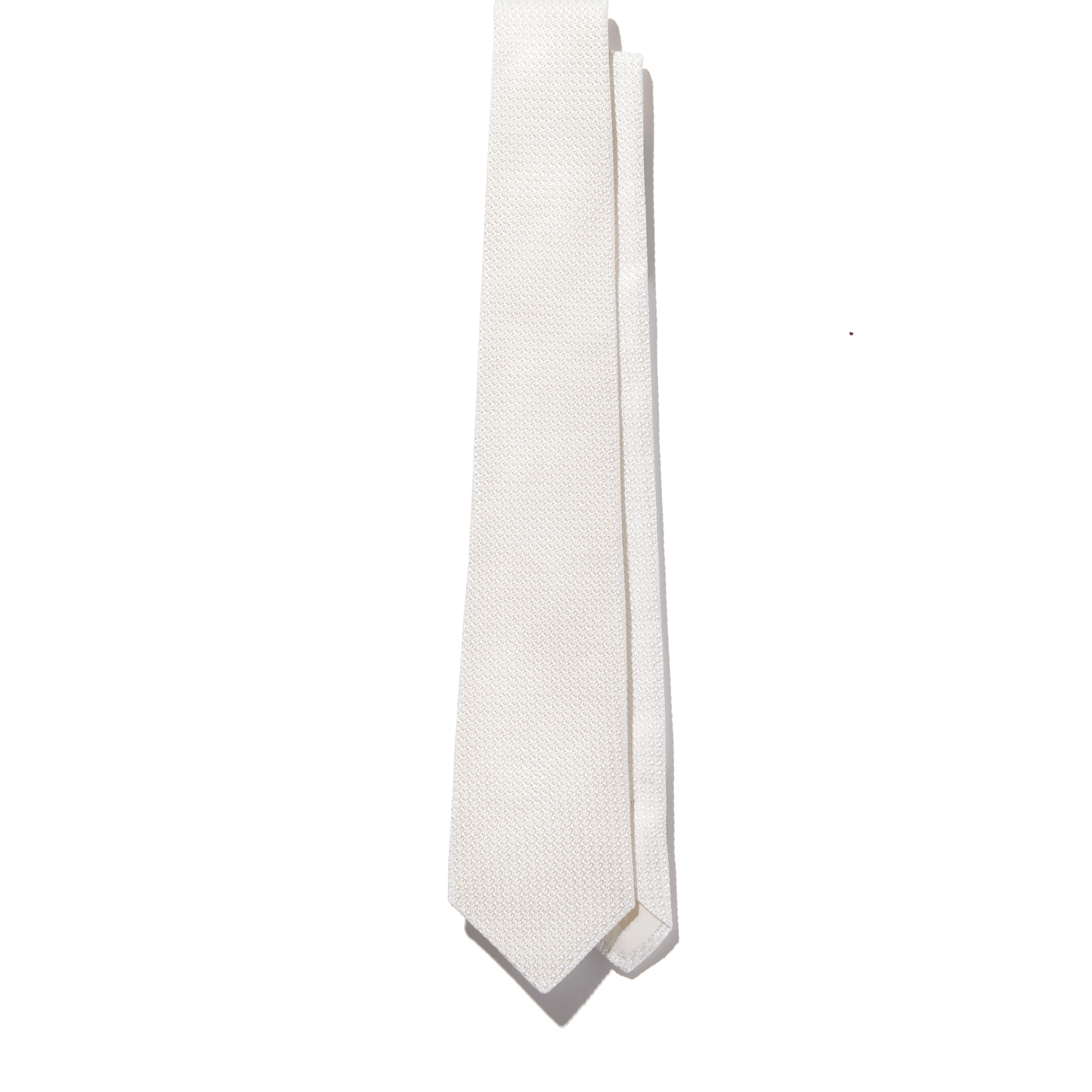 Grenadine Tie [100% off white silk]