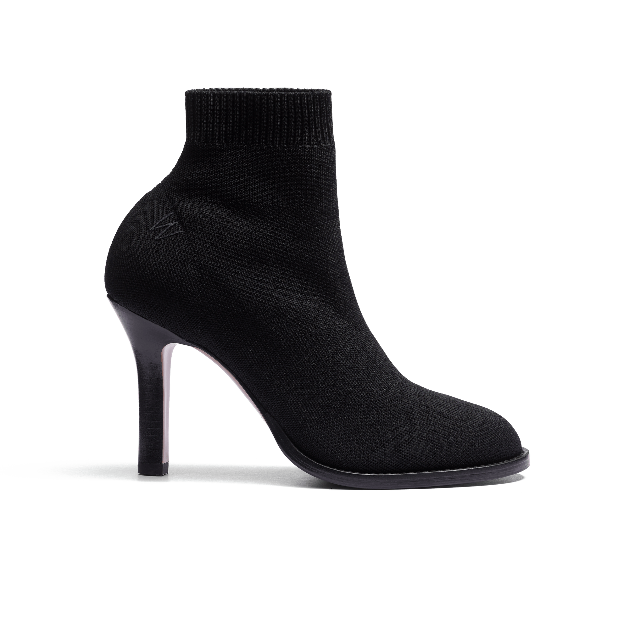 Bottine Knit à talon 9,5cm [femme maille nylon noire]