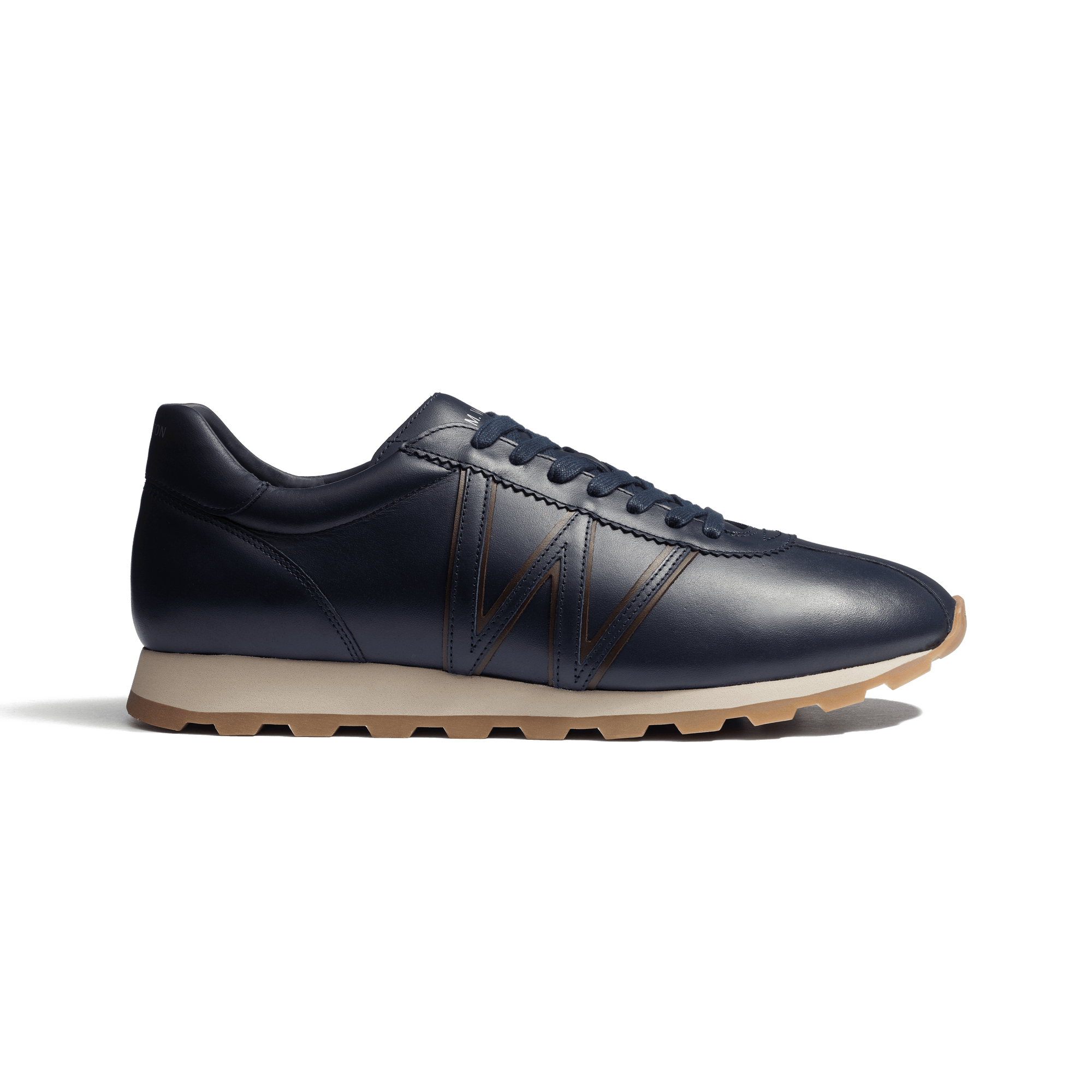 Basket On My Way [cuir veau sport marine]