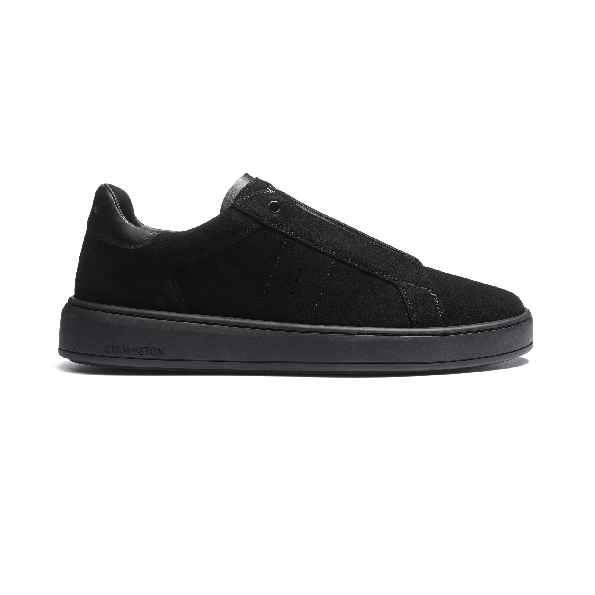 On Time Slip On Sneaker [Men Black suede calfskin]