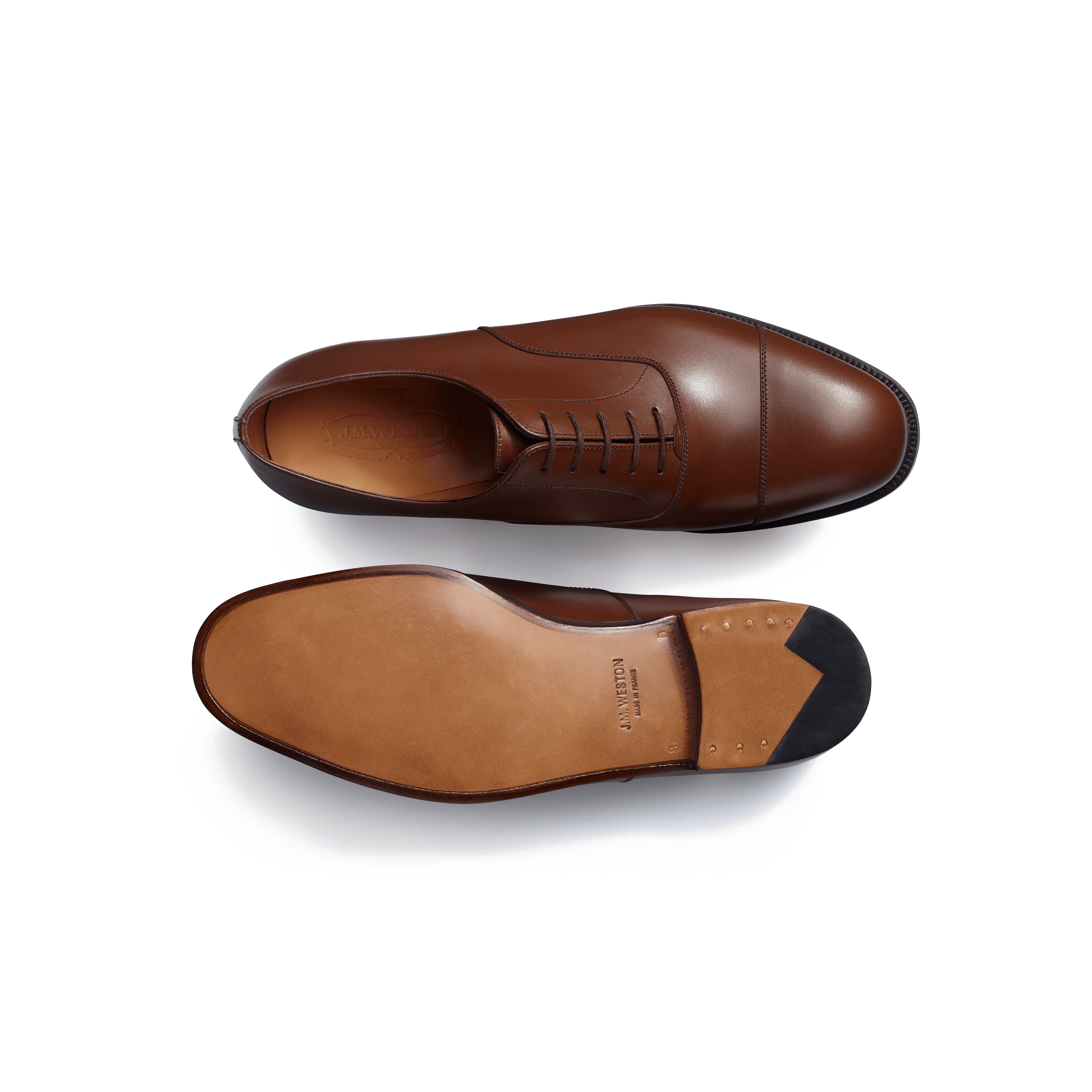 Men's Cap Toe Oxford Shoe Brown boxcalf | J.M. Weston Men's Cap Toe Oxford Shoe Brown boxcalf | J.M. Weston