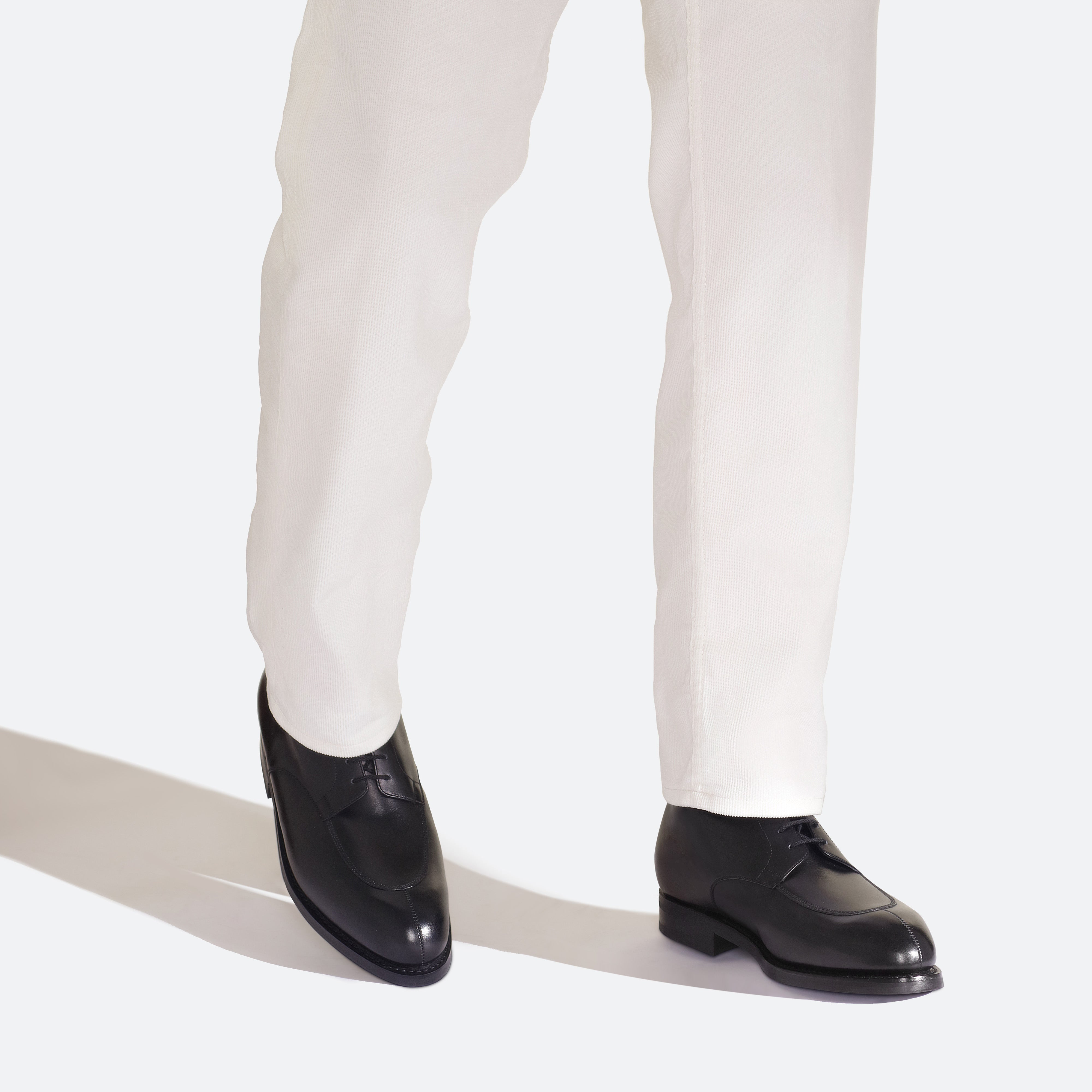 Derby Demi-chasse montant homme en cuir lisse noir – Weston