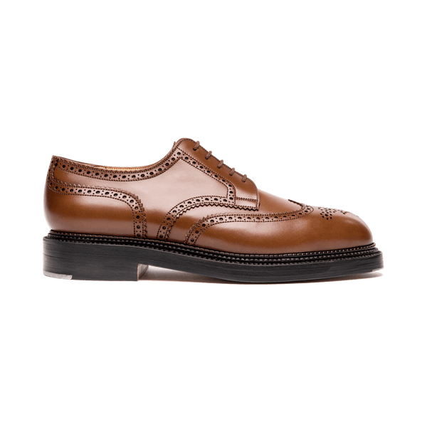 Men s Brown Leather Triple Sole Derby J.M. Weston