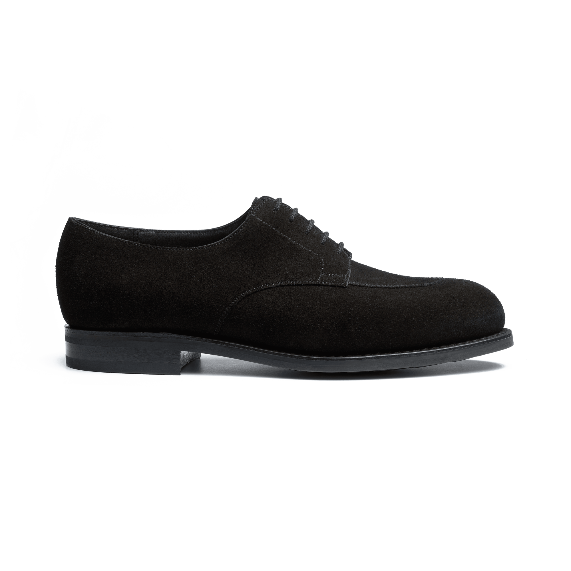 Derby demi-chasse semelle gomme [homme velours noir]