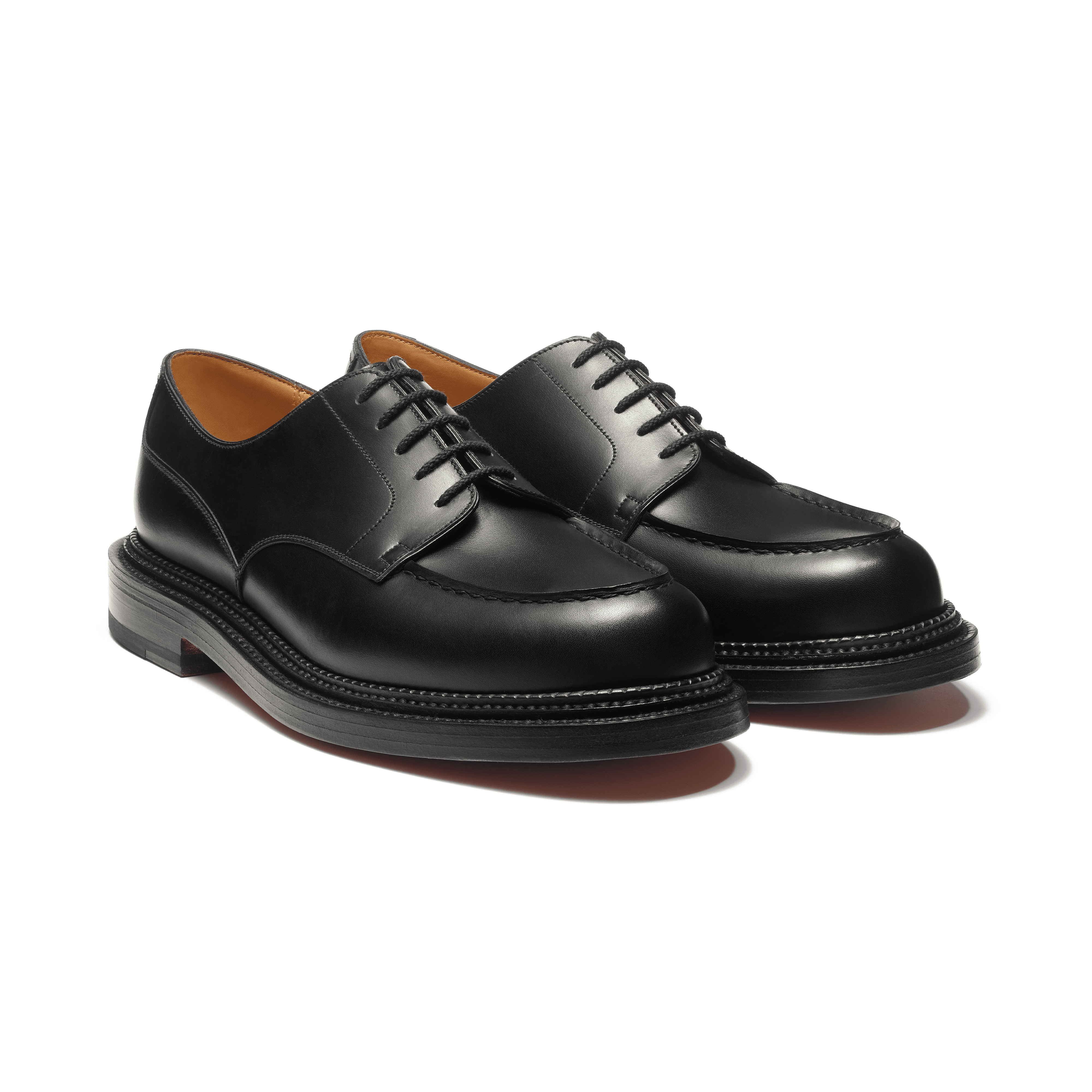 Men's Black Leather Triple Sole Golf Derby – J.M. Weston Men's Black Leather Triple Sole Golf Derby – J.M. Weston