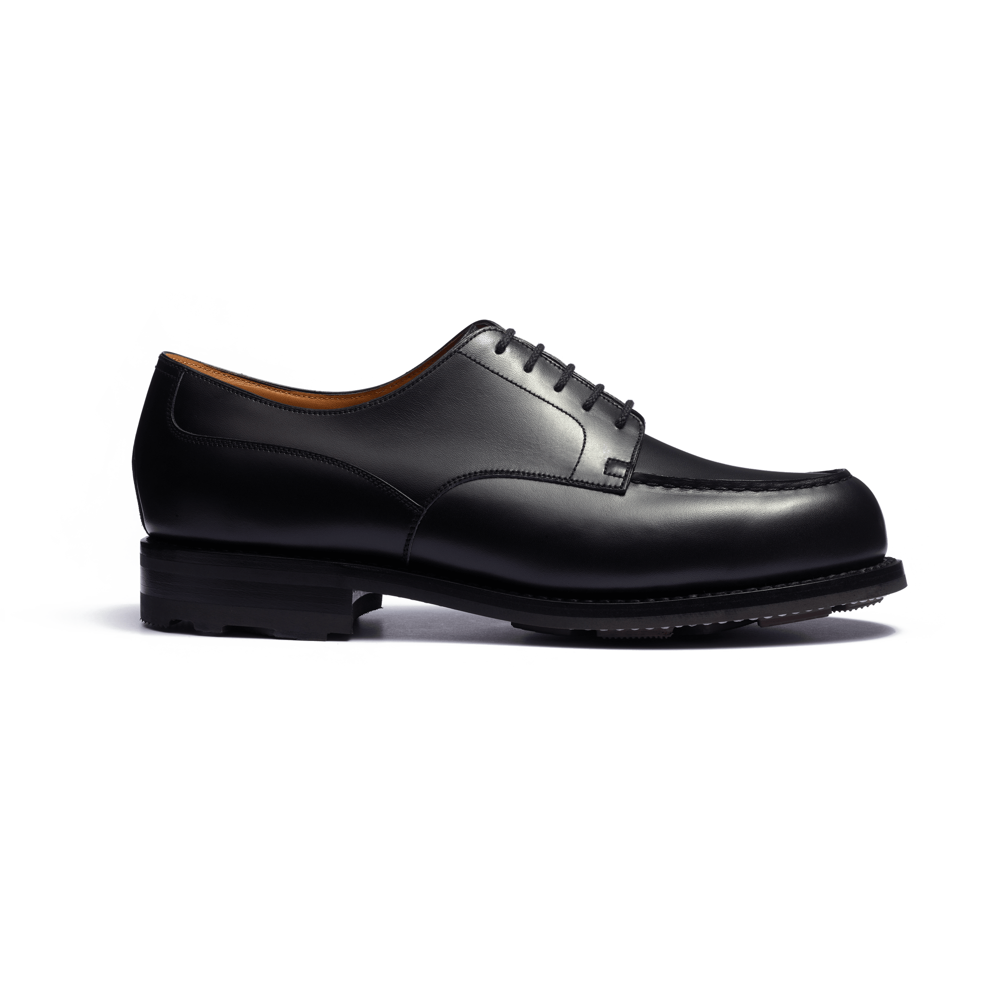 Derby Golf [homme cuir veau box noir]