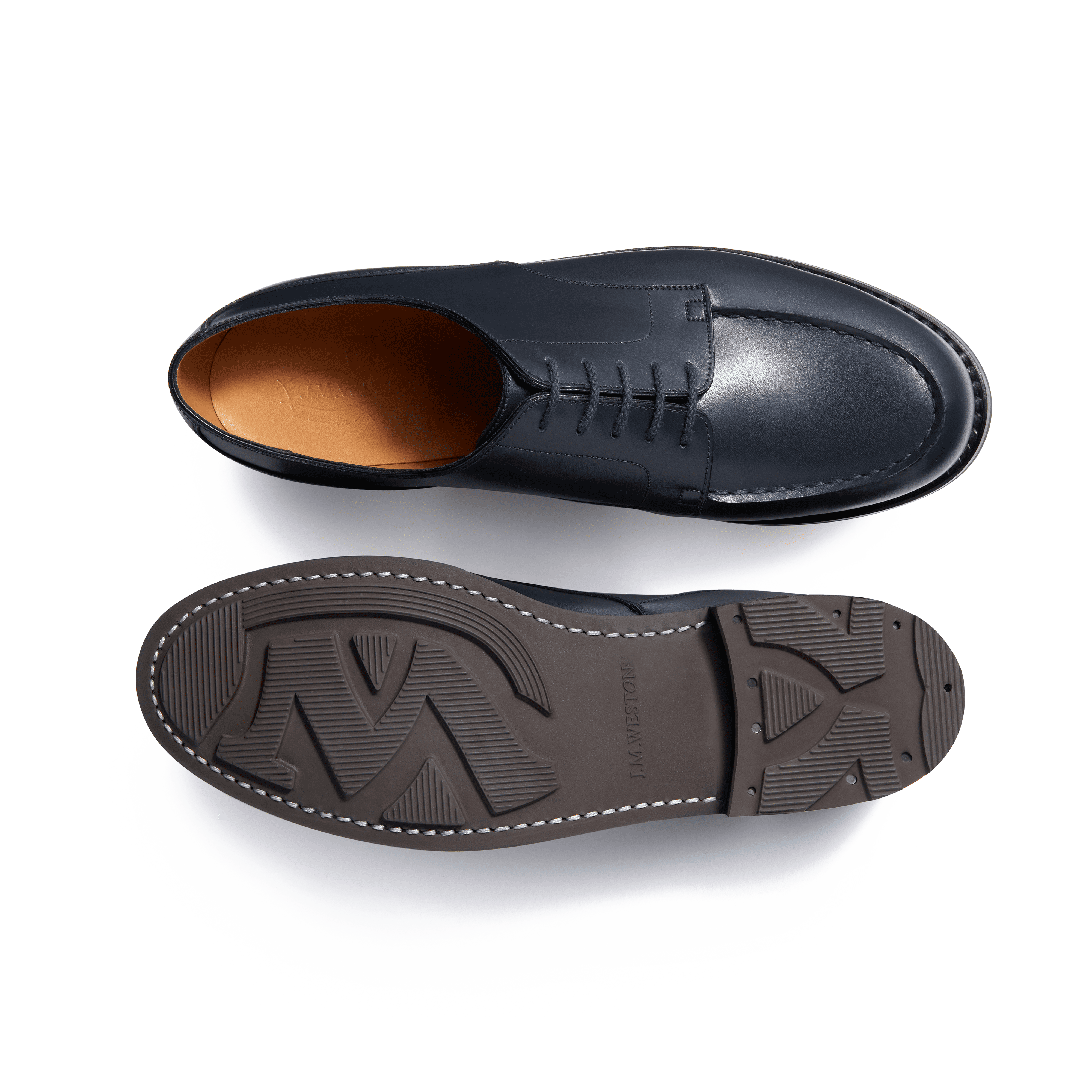 Men's Blue Leather Golf Derby | J.M. Weston Men's Blue Leather Golf Derby | J.M. Weston
