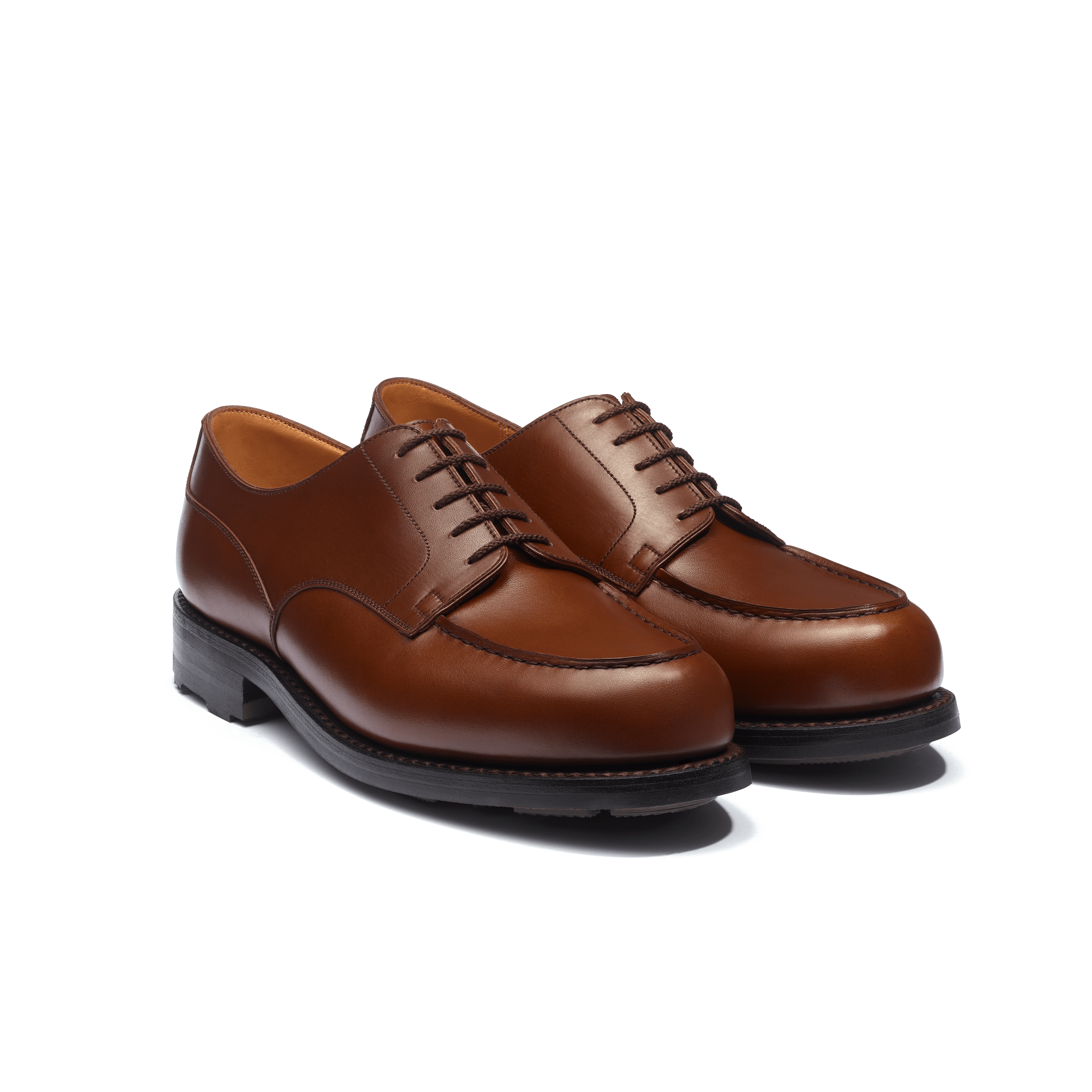 Men's Brown Leather Golf Derby – J.M. Weston