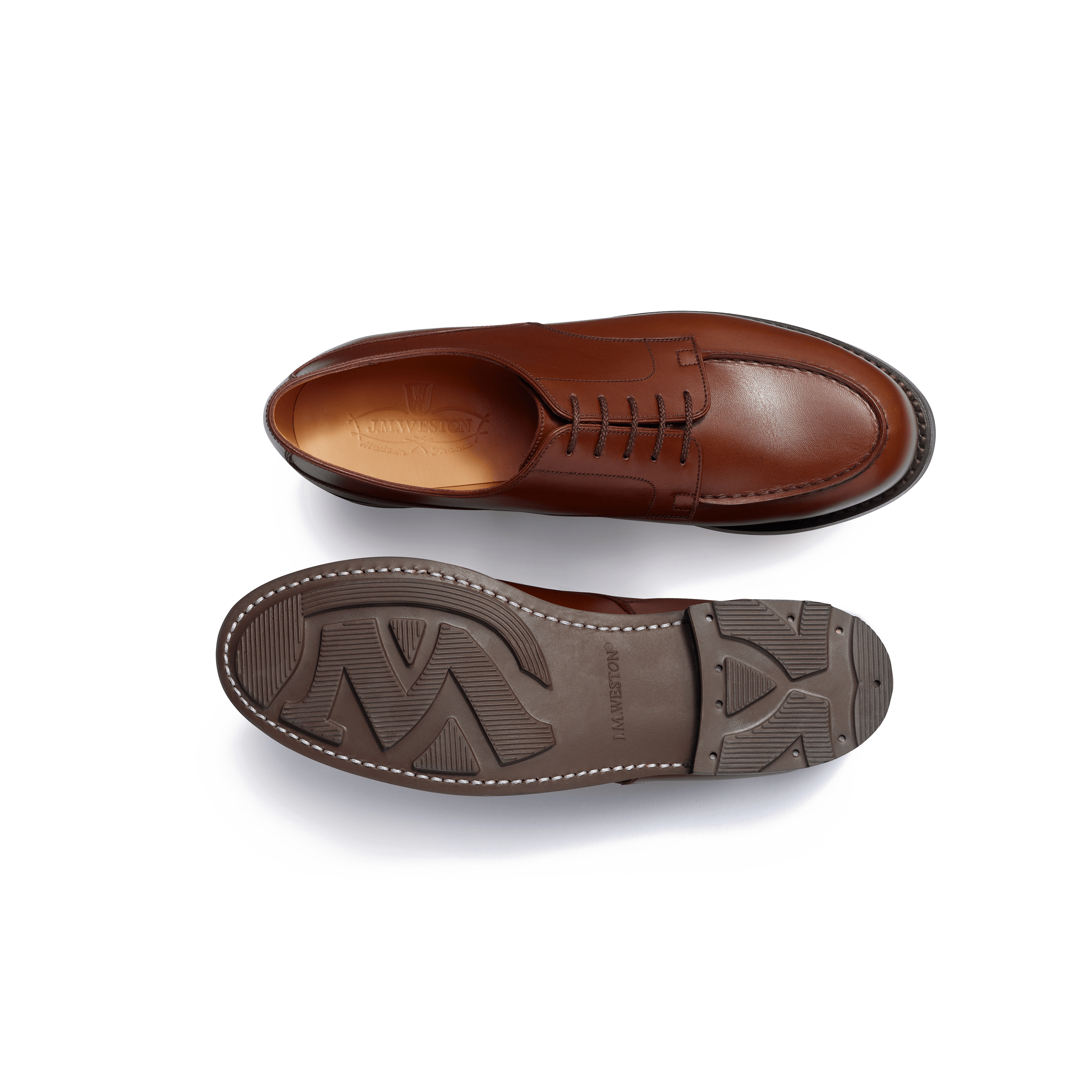 Men's Brown Leather Golf Derby – J.M. Weston Men's Brown Leather Golf Derby – J.M. Weston