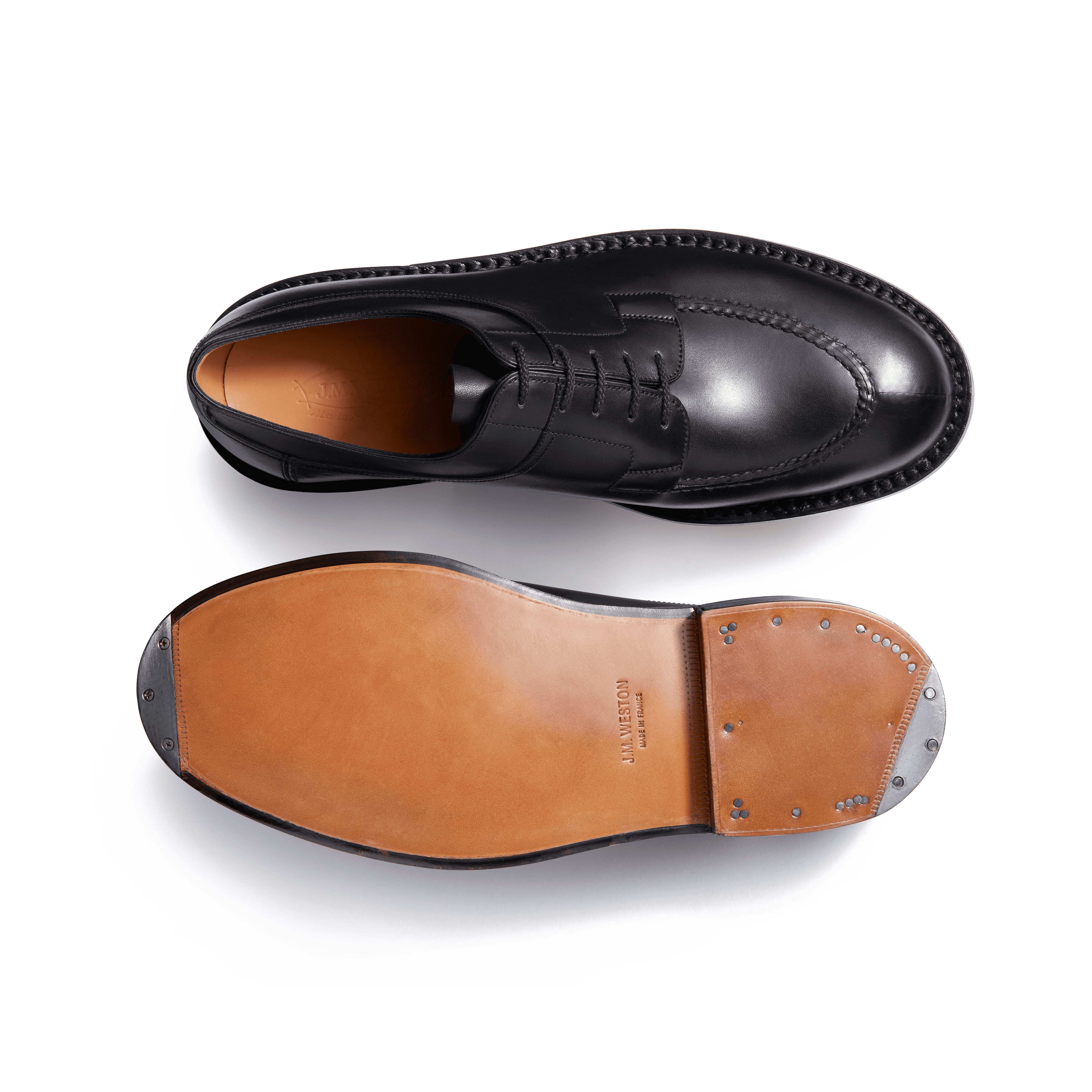 Men's Black Leather Hunt Derby | J.M. Weston Men's Black Leather Hunt Derby | J.M. Weston