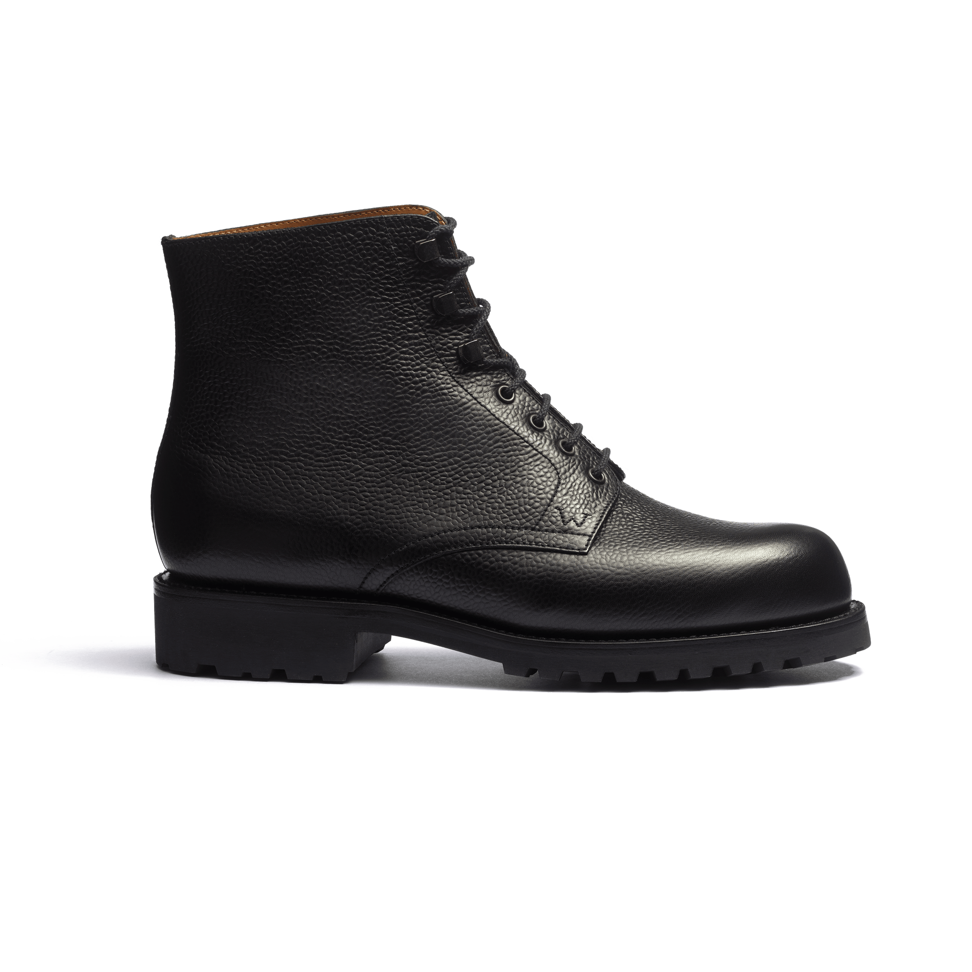 Worker boot [Men Black grained calfskin]