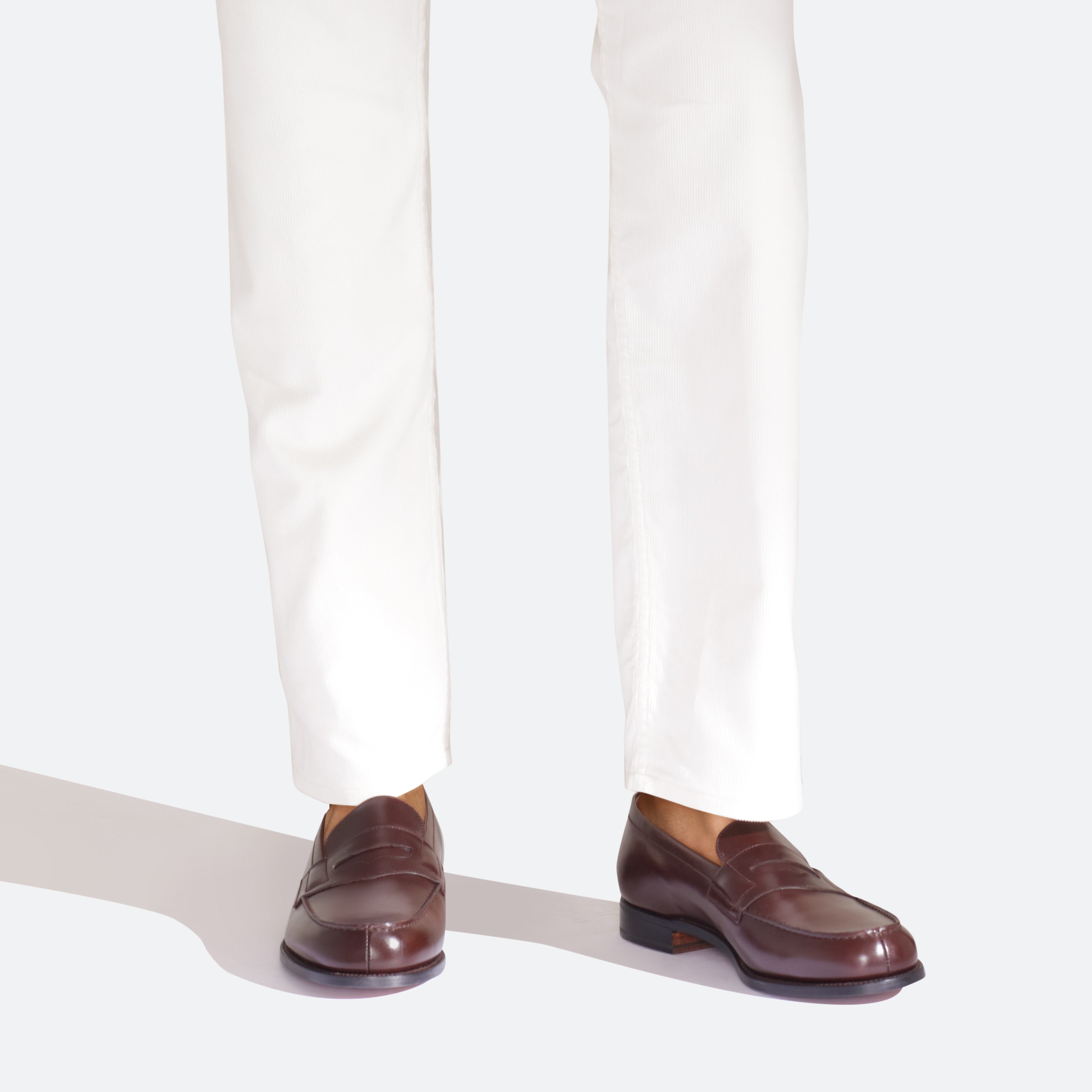 Mocassin 180 Chaussure Homme Cuir Blanc Mocassins Blanc Homme